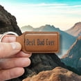 thumbnail image 5 of Keychain - Rectangle - Best Dad Ever - Leather, 5 of 5
