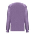 thumbnail image 7 of Crunowin Womens Long Sleeve Lace Tops Shirts, Business Casual Spring Fall Fashion Blouse Outfits Purple L, 7 of 7