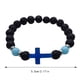 thumbnail image 4 of Pulsera Cuentas Luminosas Pulsera de Piedra Volcánica Piedra Natural Europea y Estilo Pulsera para Hombre, 4 of 5