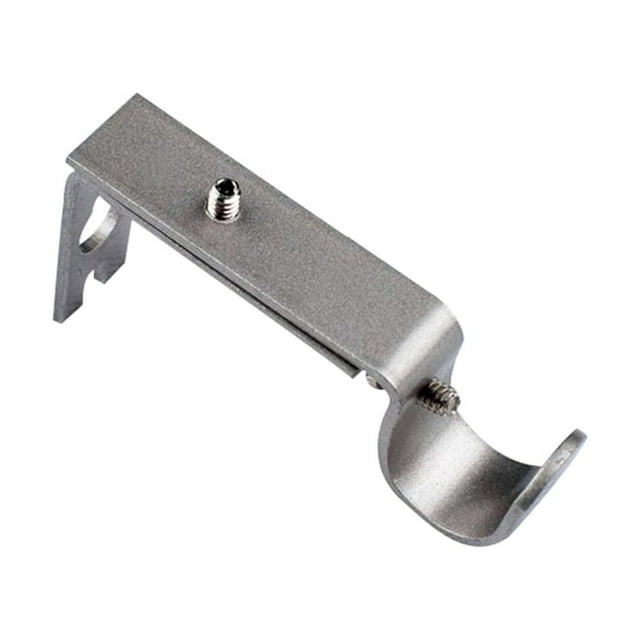 Flmtop Support de Tringle à Rideau Réglable en Fer avec Barre de Draperie et Crochet Fixe