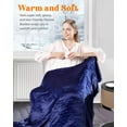 Sable Electric Blanket Heated Blanket Throw, 50" x 60" Flannel Blanket