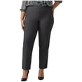 thumbnail image 1 of DressBarn Women's Black Plus Roz & Ali Pull On Secret Agent Pant, 1 of 6