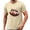 T Shirt - A05 Beige, variant on Game Day Shirt Men Short Sleeve Crewneck Top Funny Colorful Football Prints Tee Fashion Football Fan Gear