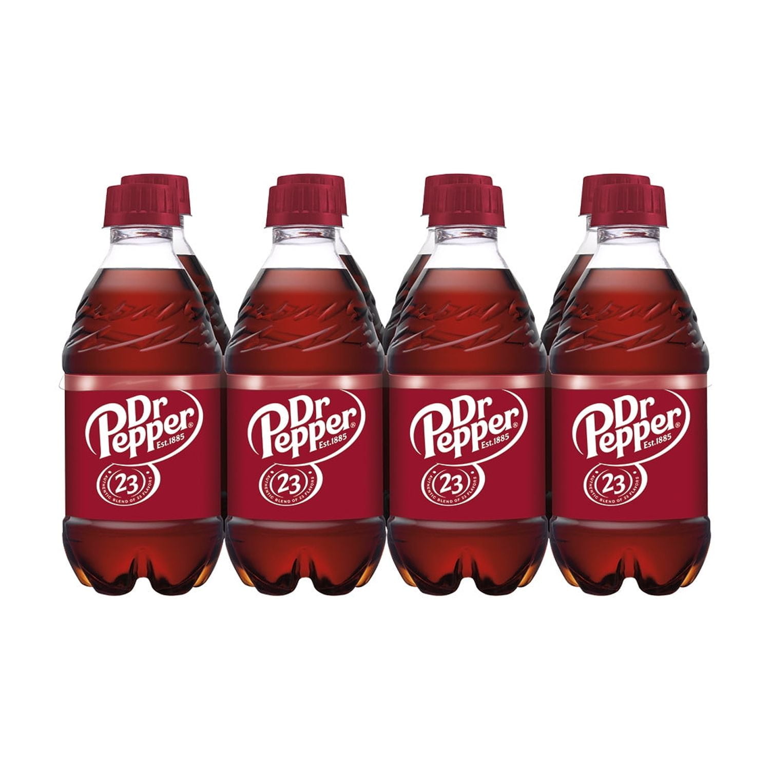 Dr Pepper Soda Pop, 12 fl oz, 8 Pack Bottles