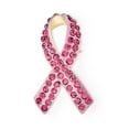 thumbnail image 2 of Bling Jewelry Womens Set of 3 Cancer Awareness Brooche Pin Light Pink Crystal Enamel Support Jewelry, 2 of 5
