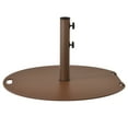thumbnail image 5 of Patiojoy 50LBS Patio Market Umbrella Base Stand Weighted Round Umbrella Holder w/Handle & Wheels Brown, 5 of 5