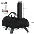 thumbnail image 3 of Pizza Oven Cover Oxford Cloth Waterproof Dustproof Outdoor Pizza Oven Dust Cover with Handle for Ooni Karu 12 Black, 3 of 7