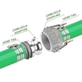 thumbnail image 2 of Camlock Fittings HOOTSUM, aluminio tipo C&E, 5 cm, con abrazaderas, paquete de 2, 2 of 6