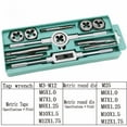thumbnail image 3 of 12Pcs Premium Tap and Die Set Metric Size M6 M7 M8 M9 M10 M12 Tap Set and Die Set Threads Tapping Threading Tool Kit with Handle for Internal and External Threads, 3 of 9