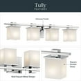 thumbnail image 3 of 45152CH Kichler Lighting Tully - 4 Light Transitional Bath Vanity Approved for Damp Locations - with Soft Contemporary inspirations - 6.5 inches tall, 3 of 5