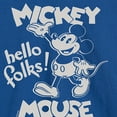 thumbnail image 3 of Mickey & Friends - Mickey Mouse Hello Folks - Men's Long Sleeve T-Shirt, 3 of 5