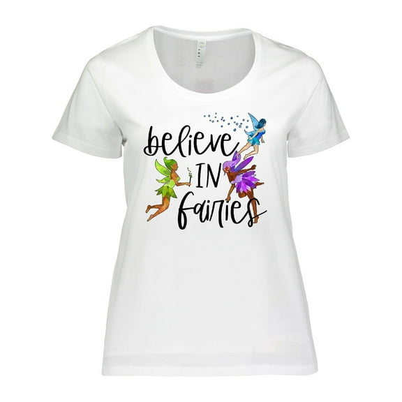 Inktastic Believe in Fairies Women's Plus Size T-Shirt