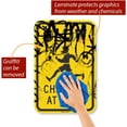 thumbnail image 2 of 8 x 12 inch “Slow - Children at Play” Metal Sign, Screen Printed, 63 mil Laminated Rustproof Aluminum, Black and Yellow, 2 of 5