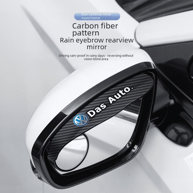 Espejo retrovisor para coche, espejo retrovisor con forma de ceja para lluvia, espejo retrovisor pequeño redondo, pegatina para lluvia, protector contra lluvia, espejo auxiliar para puntos ciegos de