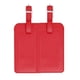 thumbnail image 1 of Etiqueta de equipaje de PU de cuero, etiqueta de identificación de nombre y dirección para maletas, juego de 2, rojo, 1 of 5
