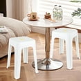 thumbnail image 2 of Ewingger 12 Pack 18.6 Inches High Plastic Stools, White Portable Backless Stools for Sitting, 2 of 7
