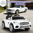 thumbnail image 5 of OLAKIDS 12V Electric Kids Ride On Car, Licensed Mercedes Benz SL500 Toy Car with Remote Control, MP3 Plug, USB, 2 Speeds, LED Lights, Battery Powered Toy Vehicle for Toddler Children (White), 5 of 11