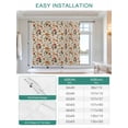 thumbnail image 6 of Thanksgiving Mushrooms Tie Up Curtains for Windows 45 Inch Length Balloon Curtains Kitchen Adjustable Balloon Window Shade Leaves Country Botanical Retro Tie Up Bathroom Curtain Window 52"x45", 6 of 6