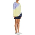thumbnail image 4 of Silverwear Women's Tie Dye Sweatshirt and Shorts, 2-Piece Active Set, 4 of 6