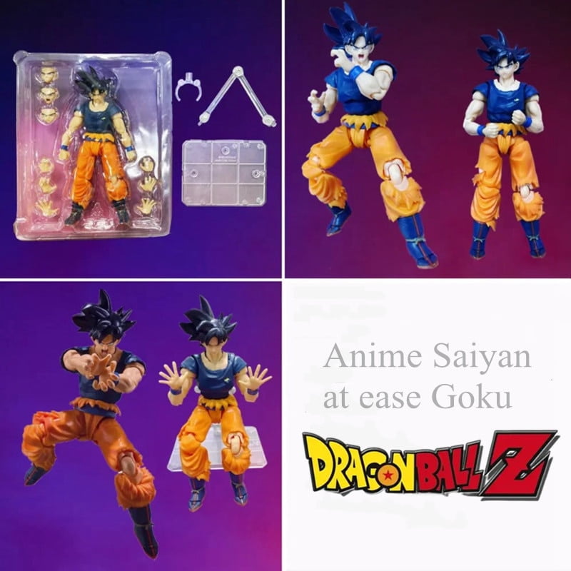 Aiouniya Bandai Dragon Ball Super Son Goku Ultra Instinct Sign Shf Super Saiyan Joint Action Figure Toy Model Doll Ornament Toys Gifts Other