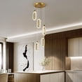 thumbnail image 4 of ZHLWIN 5-Light Pendant Lighting for Kitchen Island LED Dimmable Modern Gold Pendant Lights for Bedroom Hallway Entryway Kitchen Island Light Fixtures, 4 of 6