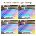 thumbnail image 7 of ODIKA 9'x12' Washable Area Rug Ombre Checkered Short Grid Aesthetic Groovy Gradient Plaid Pile for Master Suite, California King, Under Bed, Non-Shedding, Easy Care, 7 of 7