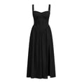 thumbnail image 4 of Elegant Formal Evening Gown Slit Backless Long Dress With Spaghetti Straps For Occasions Women's Comfortable Sleeveless V-Neck Dresses Black L, 4 of 4