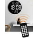 thumbnail image 5 of Reloj digital Despertador de para la decoración del dormitorio estar, Relojes eléctricos de pared con pantalla de fecha Negro Gloria Reloj de pared, 5 of 8