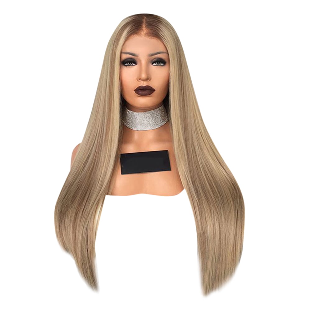 Women Blonde Wig Long Straight Hair Wig Synthetic Hair Heat Resistant Long Wigs Walmart Canada