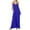 Blue, variant on gakvbuo Wide Leg Suspender Jumpsuits For Women Casual Loose Summer Tank Jumpsuits Sleeveless Spaghetti Strap V Neck Romper With Pocket And Long Pants Overalls