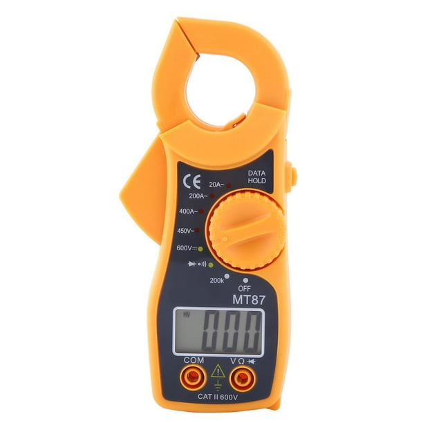 Multimètre numérique pince AC DC Voltmètre Ampèremètre Ohmmètre