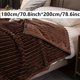 thumbnail image 1 of Manta de cama de piel de conejo de imitación, cálida y acogedora manta suave para sofá cama, 1 ud., 1 of 4