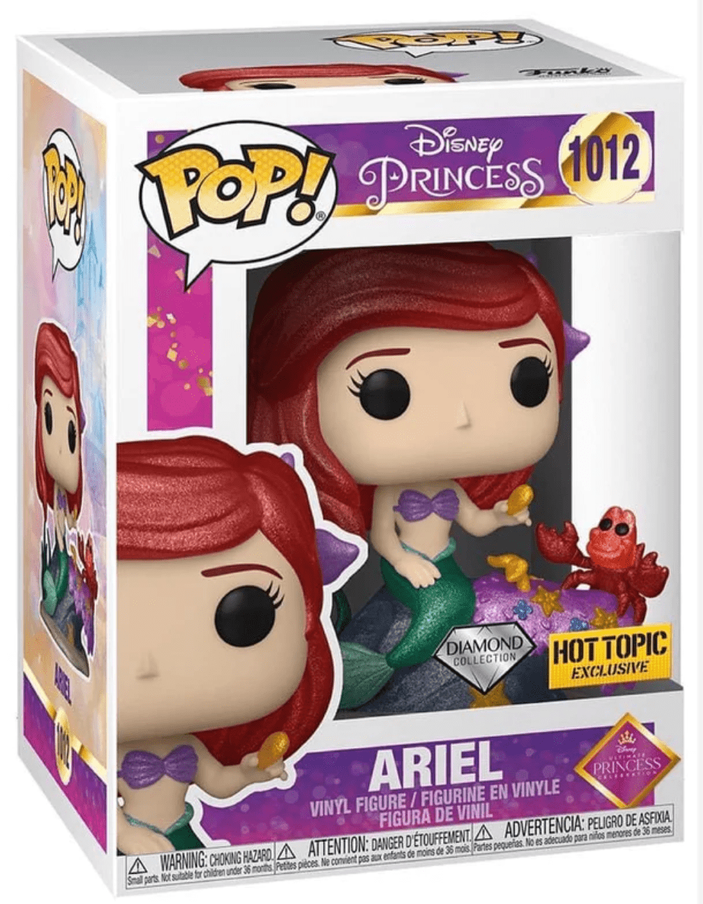 Funko Pop! Disney Ultimate Princess: Ariel #1012 Diamond Exclusive Vinyl Figure