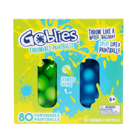 Goblies Throwable Paintball Dual Pack | 80 count | Outside Play