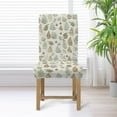 thumbnail image 3 of COEQINE Dining Room Chair Slipcovers Set of 1, Stretchable Universal Fit Chair Protector Polyester Spandex Machine Washable Covers for Dining Room, Hotel, Ceremony, Fern Leaf, 3 of 7