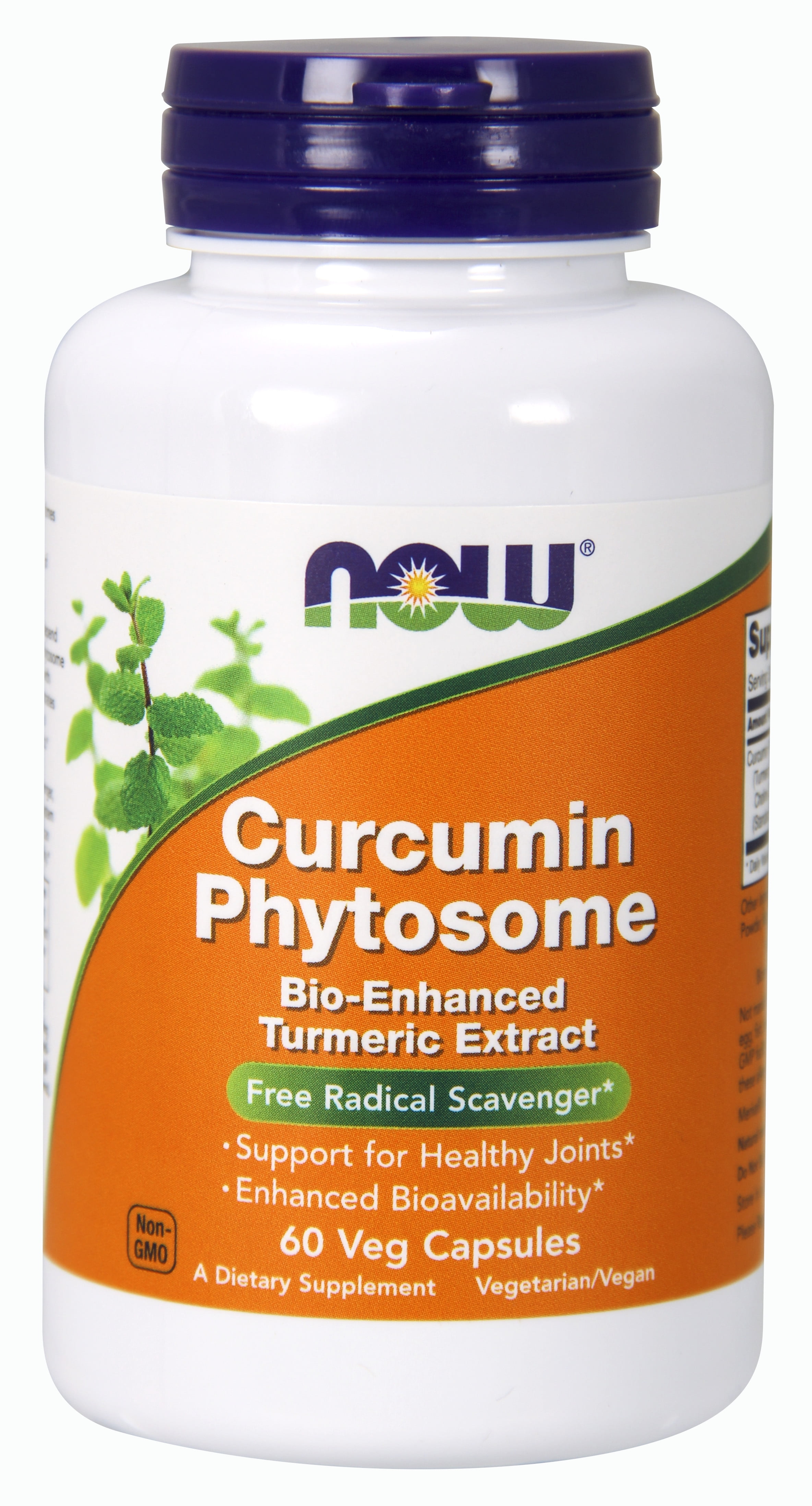 NOW Supplements, Curcumin Phytosome, BioEnhanced Turmeric Extract, 60