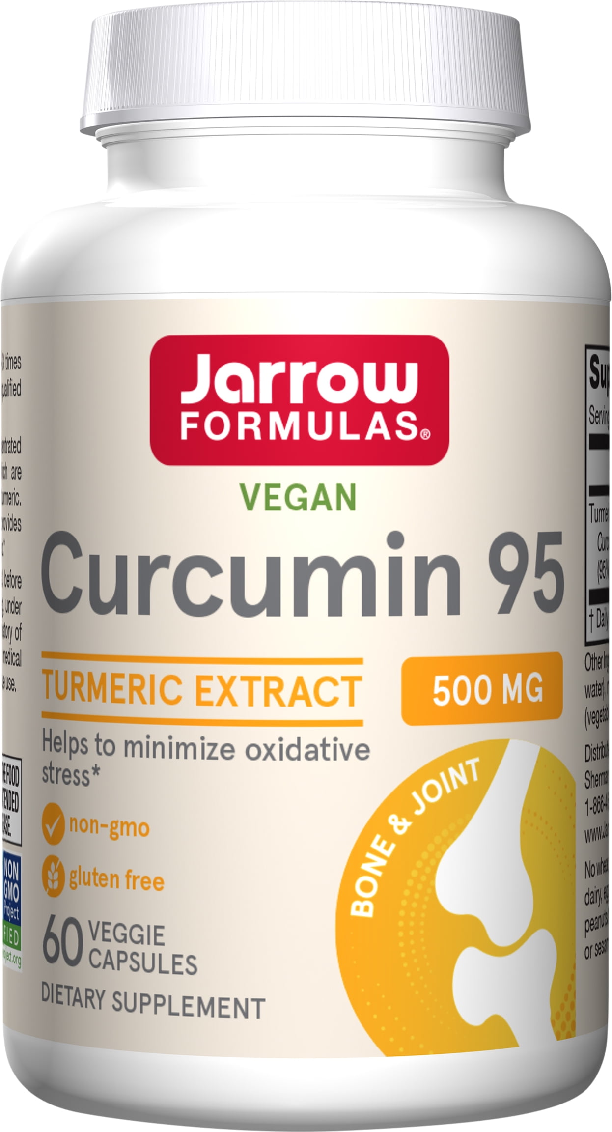 Jarrow Formulas Curcumin 95, Provides Antioxidant Support, 500 mg, 60 Veggie Caps