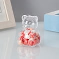 thumbnail image 5 of Mini Gummy Bear Storage Box 2.75inch - Clear Plastic Cute Bear Shaped Gummy Bear Container, Tiny Candy Boxes for Valentine Gift & Birthday Party and Favors 12pcs white, 5 of 10