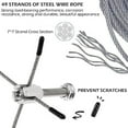 thumbnail image 2 of 98 4ft Stainless Steel Wire Trellis Heavy Duty Kit for Outdoor Use 20 Sets, 2 of 6