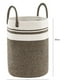 thumbnail image 3 of Cesto de lavandería tejido de cuerda (1 unidad), contenedor de almacenamiento grande, cesto plegable natural para organizar la ropa en el dormitorio con asa resistente, 3 of 9