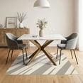 thumbnail image 3 of ODIKA 5'x7' Beige Taupe Modern Diagonal Stripe Washable Area Rug Abstract Geometric Pattern Dynamic Angular Easy Care, Non-Shedding, Pet Friendly, for Small Living Room, Bedroom, 3 of 7
