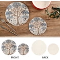 thumbnail image 4 of Coolnut Animal Tree Round Woven Potholders Set Trivets for Hot Dishe Heat Resistant Non-Slip Trivets for Cooking and Baking Kitchen Home Decor, 4 of 7