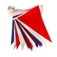 thumbnail image 2 of ARUTOOY 59ft 50pcs Red White Blue Decorations Pennant Flags Banner,Reusable Bunting String Triangle Flags Patriotic Theme New Year Party Decoration Kids Birthday Indoor and Outdoor Events, 2 of 5