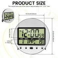 thumbnail image 2 of Keyohome Digital Wall Clock ABS Digital Alarm Timer Large Display Electronic Smart Alarm Easy to Read Electronic Clock for Home, 2 of 10