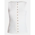 thumbnail image 6 of Time and Tru Women's Button Front Tank Top, Size XS-XXXL, 6 of 6