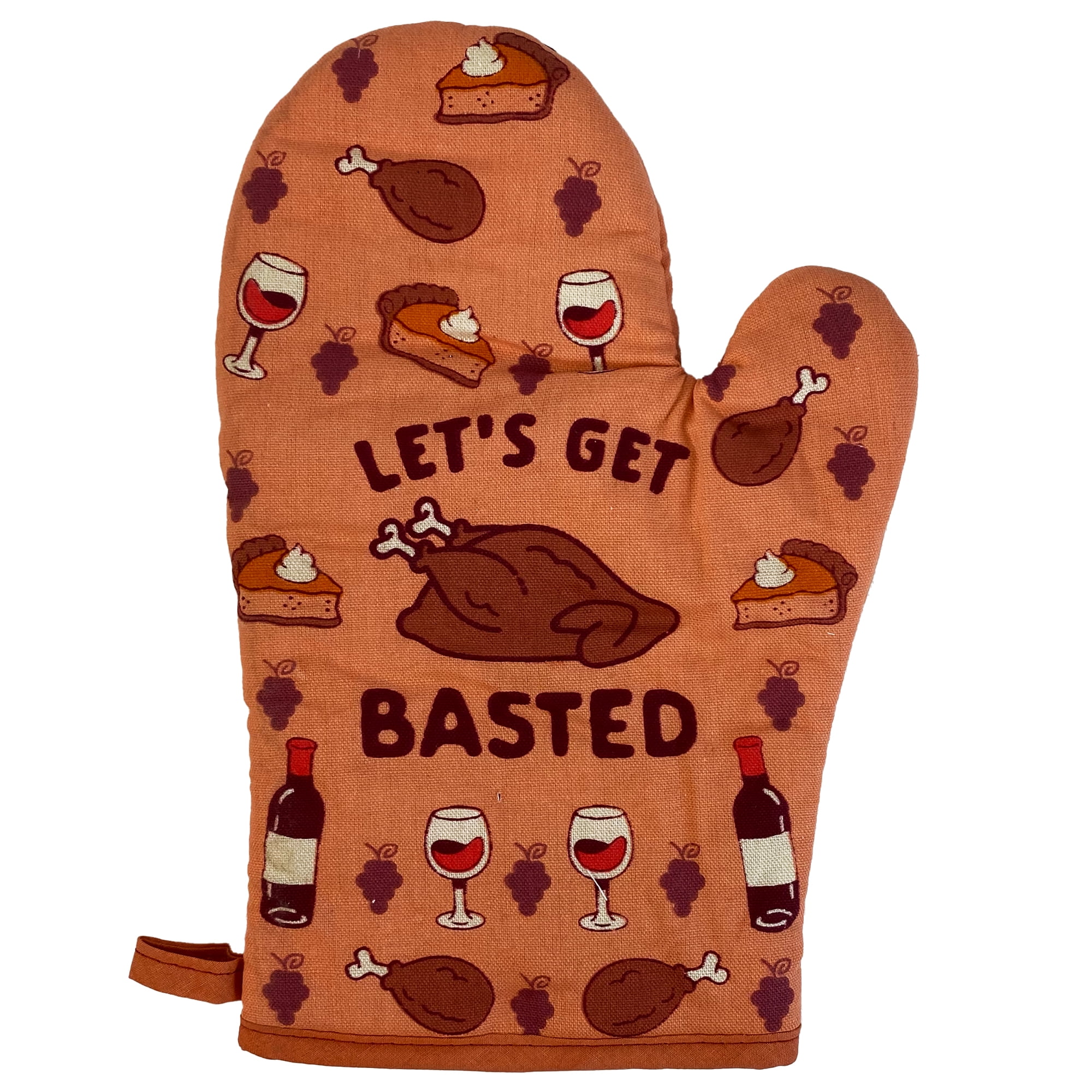 Let's Get Toasted Oven Mitt Funny Brunch Breakfast Bacon Avocado Toast Cute  Kitchen Glove (Oven Mitts) 