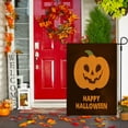 thumbnail image 3 of Moocorvic Halloween Garden Flag Happy 18x12 Halloween Pumpkin Garden Flag Double Sided Black Check Halloween Yard Flag for Garden Patio Lawn Outside Garden Decor, 3 of 7