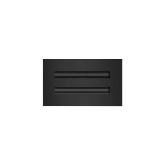 BUILDMART - 8x4 Modern AC Vent Cover - Decorative Black Aluminum Air Vent - Standard Linear Slot Diffuser - Heating and Cooling Register Grille for Ceiling, Walls & Floors - Texas Buildmart