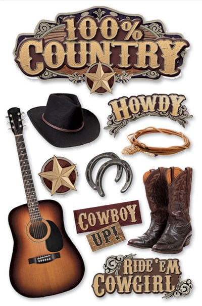 paper house productions 100 country 3d sticker walmart com