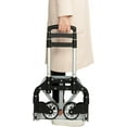 thumbnail image 4 of Folding Hand Truck Dolly, 180 lbs Capacity Dolly Cart, Aluminum Portable Foldable Dolly Hand Truck with Retractable Handle, Hand Cart Dolly Ideal for Shoping, Office, Travel, Moving, 4 of 9